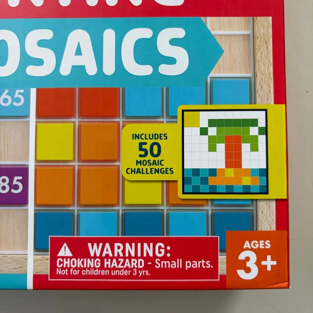 Chuckle & Roar | Counting & Mosaics Tiles and Board EUC